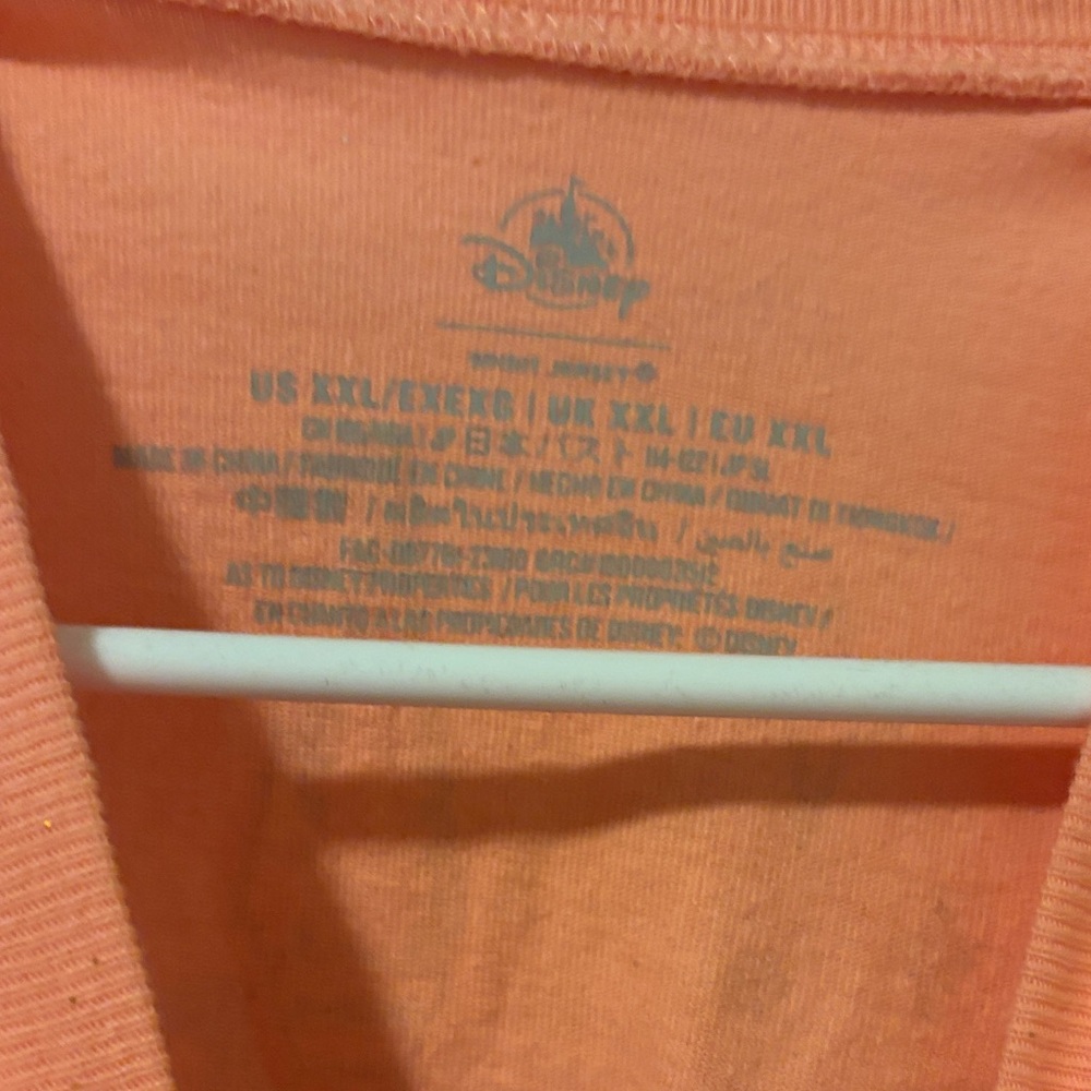Disney Coral Long-Sleeve Spirit Jersey. Like New!! - Picture 4 of 4